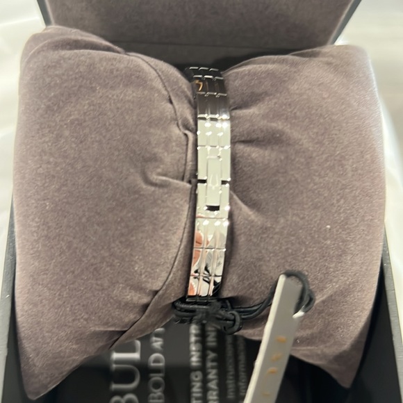 Bulova Rhapsody black dial watch, with 8 diamonds! New! - Picture 2 of 6